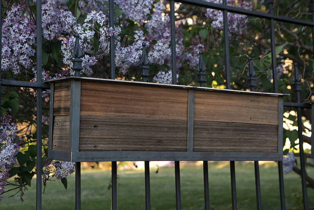 Reclaimed railing planters for your deck or front yard