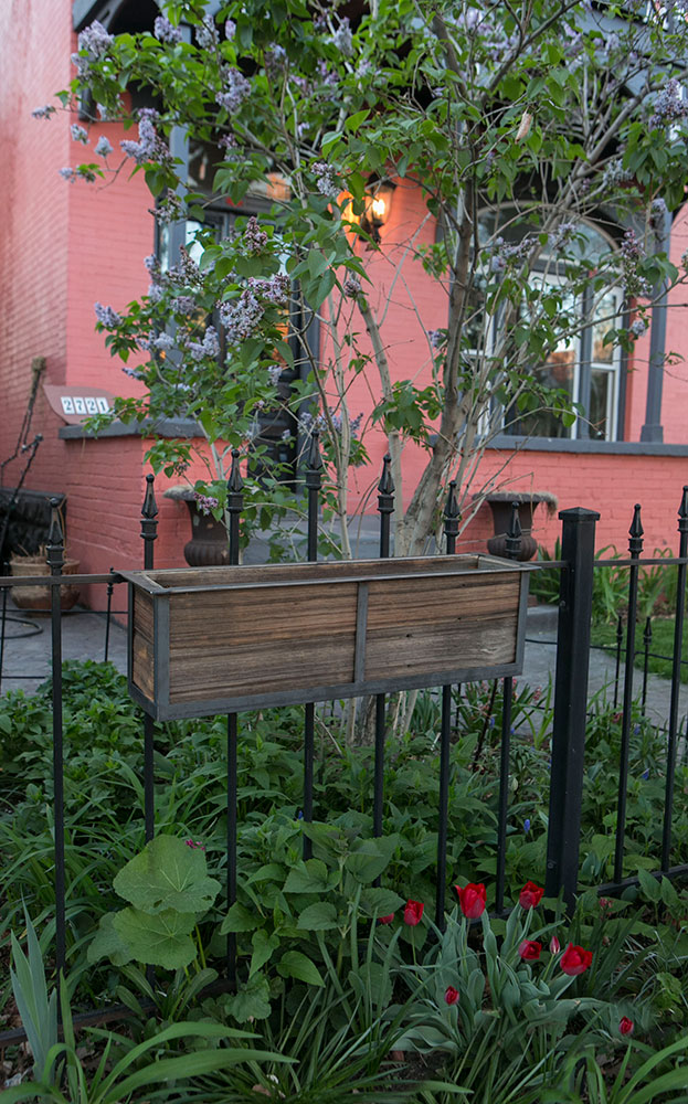 Reclaimed railing planters for your deck or front yard